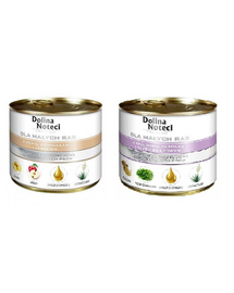 DOLINA NOTECI Premium Set conserve hrana caini talie mica, cu gasca si iepure 185 g
