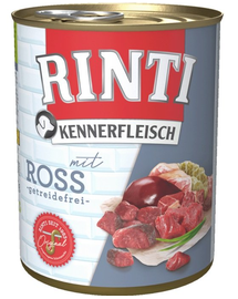 RINTI Kennerfleisch Horse hrana umeda caini adulti, carne de cal 800 gr