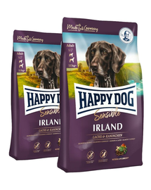 HAPPY DOG Supreme irland hrana uscata caini adulti sensibili, cu somon si iepure 25 kg (2 x 12.5 kg)
