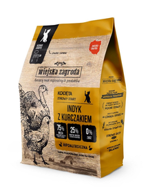 WIEJSKA ZAGRODA Hrana uscata pisoi, cu curcan si pui 5 kg