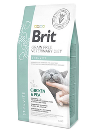 BRIT Veterinary Diets Cat Struvite Dieta veterinara pentru pisici adulte cu afectiuni ale tractului urinar inferior 5 kg