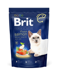 BRIT Cat Premium by Nature Adult salmon Hrana uscata pentru pisici adulte, cu somon 300 g