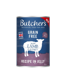 BUTCHER'S Original Recipe in Jelly hrana umeda caini, bucati de miel in jeleu, conserva 400g