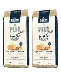 BOSCH Soft Hrana uscata cu pastrav & cartofi pentru cainii adulti 25 kg (2 x 12,5 kg)