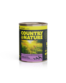 COUNTRY&NATURE Hrana umeda pentru caini, cu fazan si dovlecei 800 g