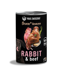 PAKA ZWIERZAKA Seventh Heaven Hrana umeda caine, cu iepure si vita 400 g
