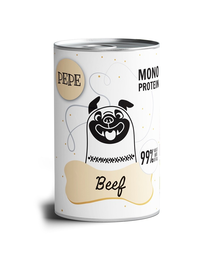 PAKA ZWIERZAKA PEPE Beef 99% Hrana umeda pentru caini, cu vita 400 g