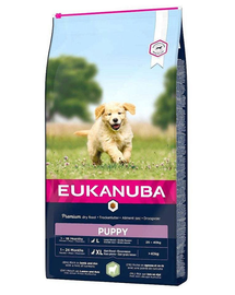 EUKANUBA Puppy Large Breed Lamb & Rice hrana uscata caini juniori talie mare, miel si orez 24 kg (2 x 12 kg)