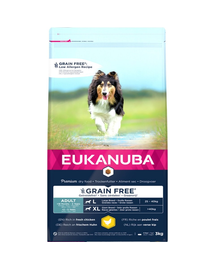 EUKANUBA Adult Grain Free L pentru caini de rase mari 3 kg