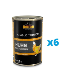 BELCANDO Single Protein hrana umeda pentru caini, cu pui 6x400 g