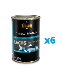 BELCANDO Single Protein hrana umeda pentru caini, cu somon 6x400 g