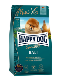 HAPPY DOG MiniXS Bali Hrana uscata pentru caini adulti de talie mica, cu pui 1,3 kg