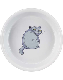TRIXIE Bol ceramic pentru pisici 0,25L/diam.13cm