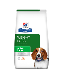 HILL'S Prescription Diet r/d Canine Weight Reduction hrana uscata pentru caini supraponderali 10 kg