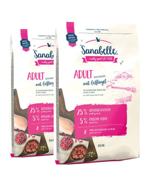 SANABELLE Hrana uscata cu pasare si pastrav pentru pisici adult  20 kg (2 x 10 kg)