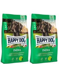 HAPPY DOG Sensible India 20 kg (2x10 kg) hrana vegetariana pentru caini, cu orez