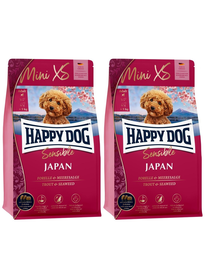 HAPPY DOG MiniXS Japan cu pui si pastrav 2,6 kg (2 x 1,3 kg) hrana uscata caini talie mica