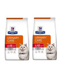 HILL'S Prescription Diet c/d Multicare Stress 6 kg (2x3kg) pentru pisici adulte predispuse la stres