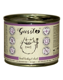 GUSSTO Cat Fresh Turkey&Duck hrana pisici, curcan si rata 12x200 g