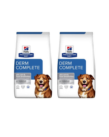 HILL'S Prescription Diet Canine Derm Complete 24 kg (2x12 kg) hrana uscata caini, pentru ingrijirea pielii