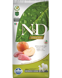 FARMINA N&D Adult Medium/Maxi Harna pentru caini de talie medie si mare, cu carne de mistret si mar 2,5 kg