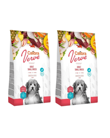 CALIBRA Dog Verve GF Adult Small Chicken&Duck hrana uscata fara cereale pentru caini adulti de talie mica 12 kg (2 x 6 kg)