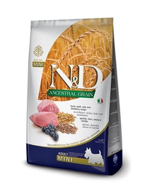 FARMINA N&D Low Grain Adult Hran pentru caini, cu miel si afine 2.5 kg