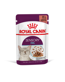 ROYAL CANIN Sensory Feel gravy 24x85 g bucăți de sos pentru pisici adulte pentru a stimula percepția texturii