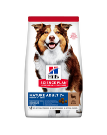 HILL'S Science Plan Canine Mature Adult Lamb & Rice 28 kg (2x14 kg) hrana uscata caini varsta de peste 7 ani