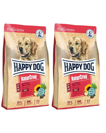 HAPPY DOG NaturCroq Active Adult 30 kg (2x15 kg) hrana caini adulti cu activitate fizica crescuta