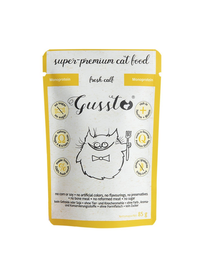 GUSSTO Cat Fresh Calf set plic hrana pisici 24x85 g cu vitel