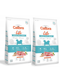 CALIBRA Dog Life Senior Small Breed Lamb hrana uscata superpremium pentru caini seniori de talie mica, cu miel 12 kg (2 x 6 kg)
