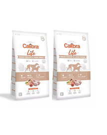 CALIBRA Dog Life Senior Medium&Large Chicken hrana uscata pentru caini seniori de talie medie si mare 24 kg (2 x 12 kg)
