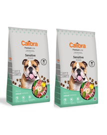 CALIBRA Dog Premium Line Sensitive hrana uscata completa pentru caini adulti sensibili 24 kg (2 x 12 kg)