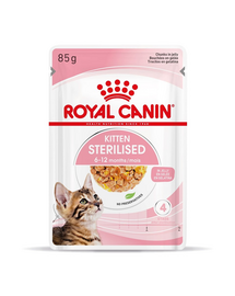 ROYAL CANIN Kitten Sterilised  în jeleu 48 x 85 g