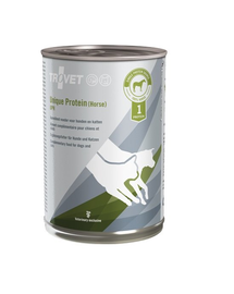 TROVET Unique Protein Horse UPH dieta veterinara caini si pisici 6x400 g carne de cal