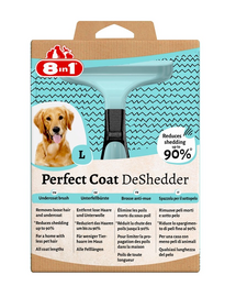 8IN1 Perfect Coat DeShedder Dog L perie pentru caini