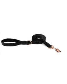 ESME FOR DOG Lesa din catifea pentru caini onyx 150cm / 2,5cm