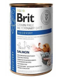 BRIT Veterinary Diet Recovery Salmon hrana refacere pentru caini si pisici 24x400 g