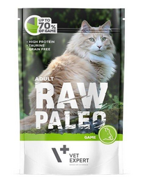 VETEXPERT RAW PALEO Cat Adult cu vânat 100 g
