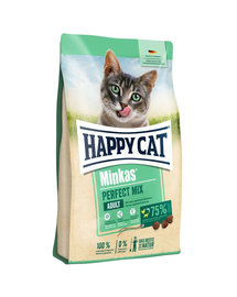 HAPPY CAT Hrana uscata pentru pisici adulte Perfect Mix, peste & pui & miel, 10 kg