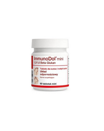 Supliment imunitate pisici Dolfos ImmunoDol mini 60 tablete cu beta-glucan