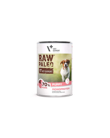 VETEXPERT Raw Paleo Pork Puppy Can Hrana umeda catei, cu porc 400g