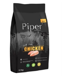 PIPER hrana uscata pentru caini, cu pui 12 kg