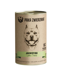 PAKA ZWIERZAKA Hrana umeda pentru caini, cu miel si mere&menta 400 g