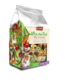 VITAPOL Vitaherbal mix fulgi pentru rozatoare 150 g