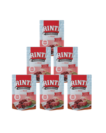 RINTI Kennerfleisch Beef 400 g 5+1 GRATIS hrana plic cu vita pentru caini