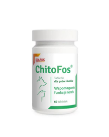 DOLFOS ChitoFos 60 tabl. tablete sustinere functie renala caini si pisici