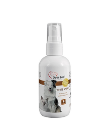 OVER ZOO White Spray pentru îndepărtarea petelor galbene de pe blană 100 ml