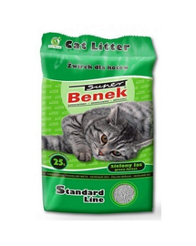 BENEK Super Standard Green Forest nisip pentru litiera, miros de pin 25 L